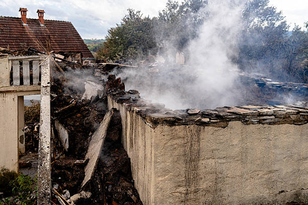 Professional Fire Damage Removal technician working in Springtown, PA